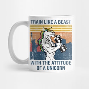 Muscle Unicorn Train like a beast with the attitude of a unicorn Mug